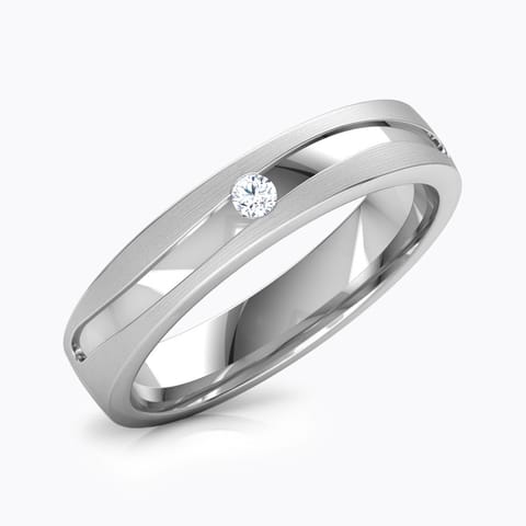 Alfred Platinum Band for Him Platinum,Diamond Rings Platinum 950 Platinum Alfred Platinum Band for Him