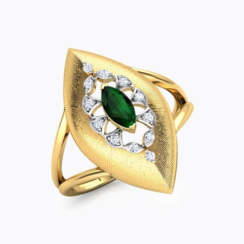 Marquise Brocade Diamond Ring Diamond,Gemstone Rings 18 Karat Yellow Gold Marquise Brocade Diamond Ring