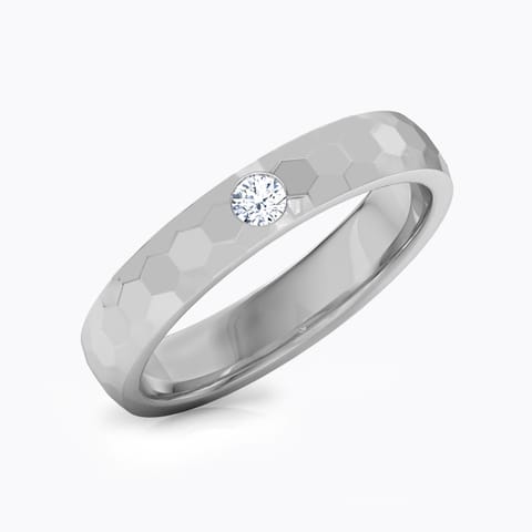 Victor Platinum Band for Him Platinum,Diamond Rings Platinum 950 Platinum Victor Platinum Band for Him