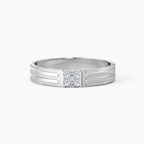 Aaron Platinum Band for Him Platinum,Diamond Rings Platinum 950 Platinum Aaron Platinum Band for Him