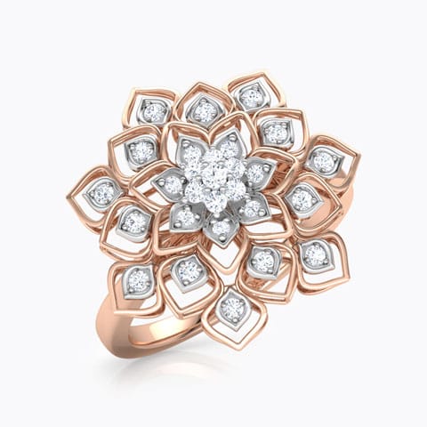 Lillian Diamond Ring Diamond Rings 18 Karat Rose Gold Lillian Diamond Ring