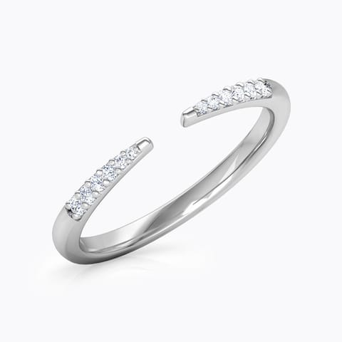 Slender Stackable Diamond Ring Diamond Rings 18 Karat White Gold Slender Stackable Diamond Ring