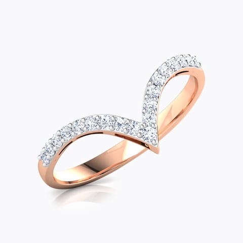 Apex Stackable Diamond Ring Diamond Rings 18 Karat Rose Gold Apex Stackable Diamond Ring