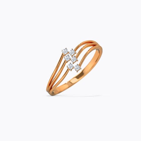 Sasha Shimmer Diamond Ring Diamond Rings 18 Karat Rose Gold Sasha Shimmer Diamond Ring