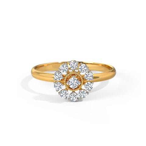 Essential Sparkle Diamond Ring Diamond Rings 14 Karat Yellow Gold Essential Sparkle Diamond Ring