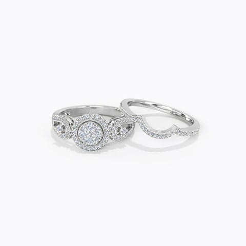 The Crown Cardinal Diamond Ring Diamond Rings 18 Karat White Gold The Crown Cardinal Diamond Ring