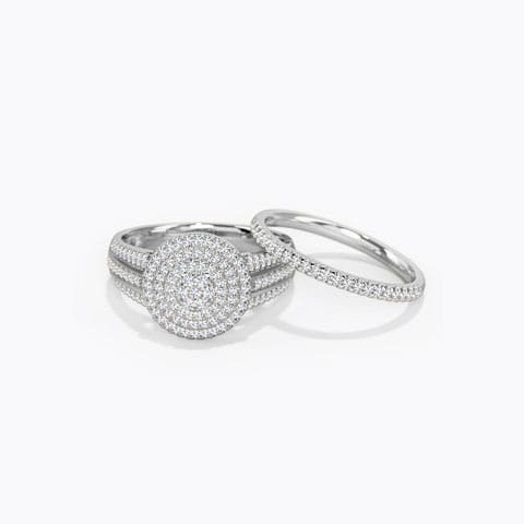 Disco Lights Diamond Ring Diamond Rings 18 Karat White Gold Disco Lights Diamond Ring