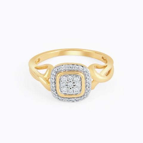 Roxane Diamond Ring Diamond Rings 18 Karat Yellow Gold Roxane Diamond Ring