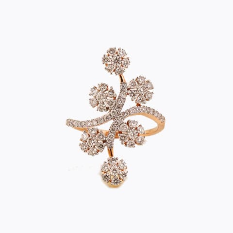 Petite Glow Diamond Ring Diamond Rings 18 Karat Rose Gold Petite Glow Diamond Ring