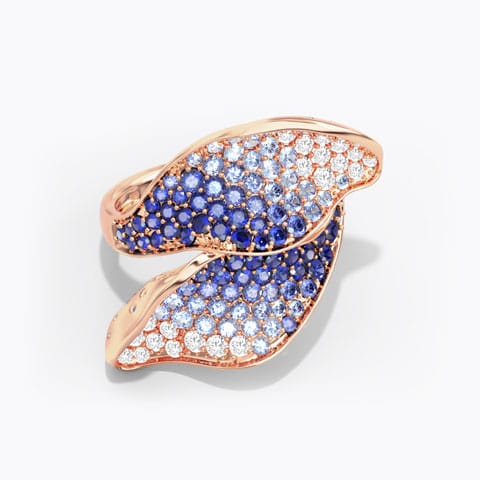 Lulu Shimmer Diamond Ring Diamond,Gemstone Rings 18 Karat Rose Gold Lulu Shimmer Diamond Ring