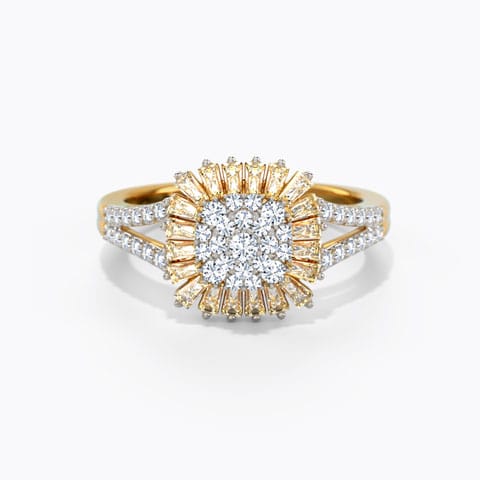 Epic Spark Diamond Ring Diamond Rings 18 Karat Yellow Gold Epic Spark Diamond Ring