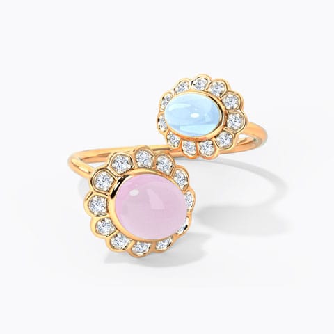 Blooming Blush Diamond Ring Diamond,Gemstone Rings 14 Karat Rose Gold Blooming Blush Diamond Ring
