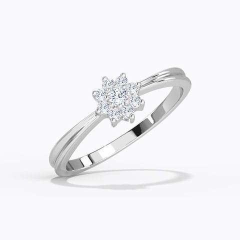 Fanny Cluster Platinum Ring Platinum,Diamond Rings Platinum 950 Platinum Fanny Cluster Platinum Ring