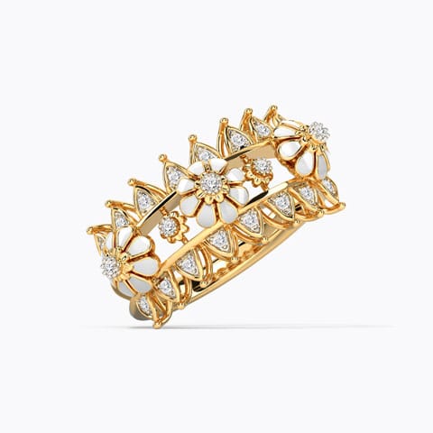 Embrace Yourself Diamond Ring Diamond Rings 14 Karat Yellow Gold Embrace Yourself Diamond Ring