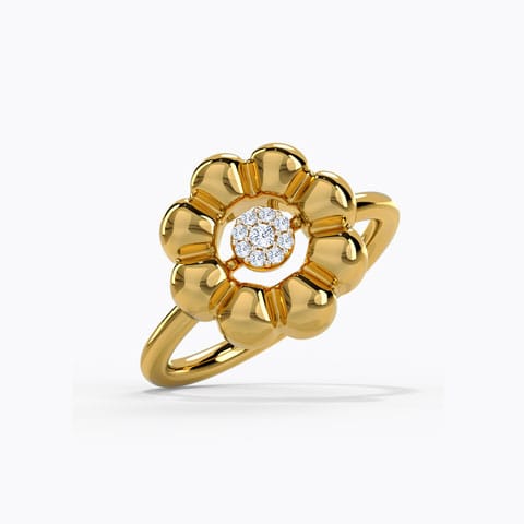 Dancing Queen Diamond Ring Diamond Rings 14 Karat Yellow Gold Dancing Queen Diamond Ring