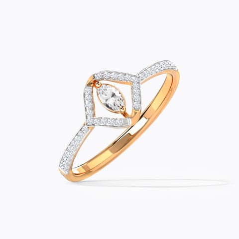 Magical Marquise Diamond Ring Diamond Rings 14 Karat Rose Gold Magical Marquise Diamond Ring