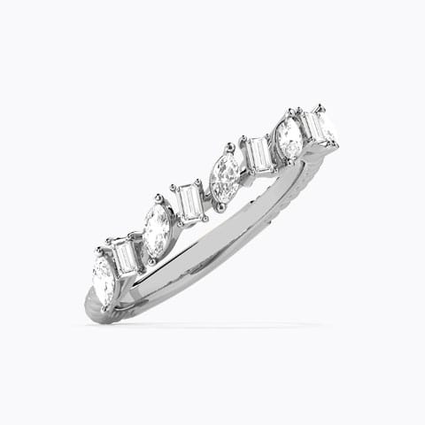 Julia Diamond Band Diamond Rings 18 Karat White Gold Julia Diamond Band