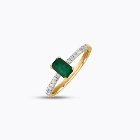 Cera Gemstone Ring Diamond,Gemstone Rings 18 Karat Yellow Gold Cera Gemstone Ring