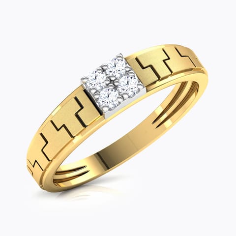 Harris Diamond Ring For Men Diamond Rings 18 Karat Two Tone Gold Harris Diamond Ring For Men