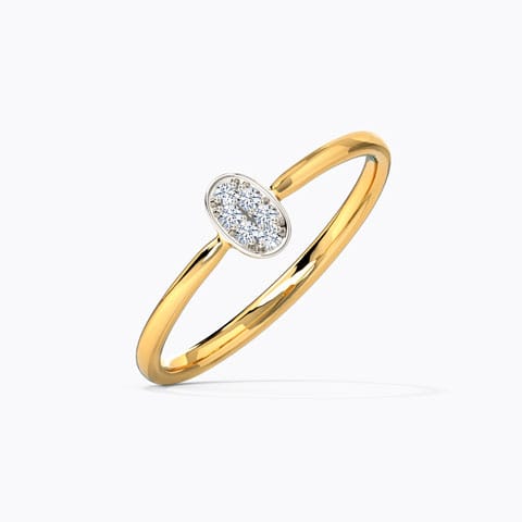 Elana Cluster Diamond Ring Diamond Rings 14 Karat Yellow Gold Elana Cluster Diamond Ring