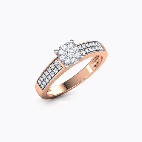 Elysium Diamond Ring Diamond Rings 14 Karat Rose Gold Elysium Diamond Ring