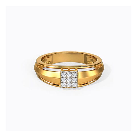 Mason Diamond Ring for Men Diamond Rings 14 Karat Yellow Gold Mason Diamond Ring for Men