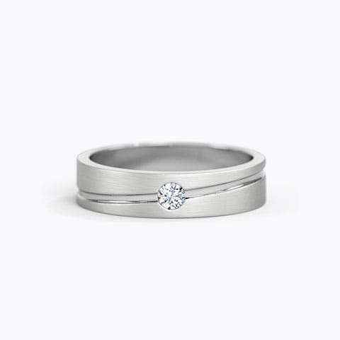 Roan Platinum Band for Men Platinum,Diamond Rings Platinum 950 Platinum Roan Platinum Band for Men