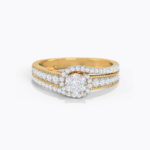 Lanah Diamond Ring Diamond Rings 18 Karat Yellow Gold Lanah Diamond Ring