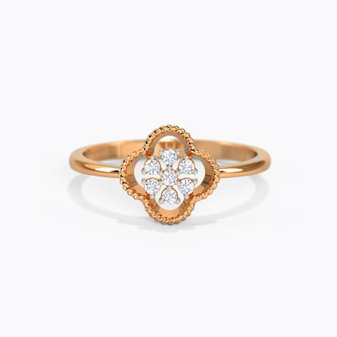 Dazzling Cloud Diamond Ring Diamond Rings 14 Karat Rose Gold Dazzling Cloud Diamond Ring