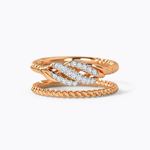 Lelani Diamond Ring Diamond Rings 14 Karat Rose Gold Lelani Diamond Ring