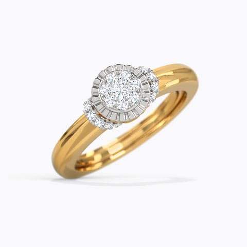 Linara Glam Adjustable Diamond Ring Diamond Rings 14 Karat Yellow Gold Linara Glam Adjustable Diamond Ring