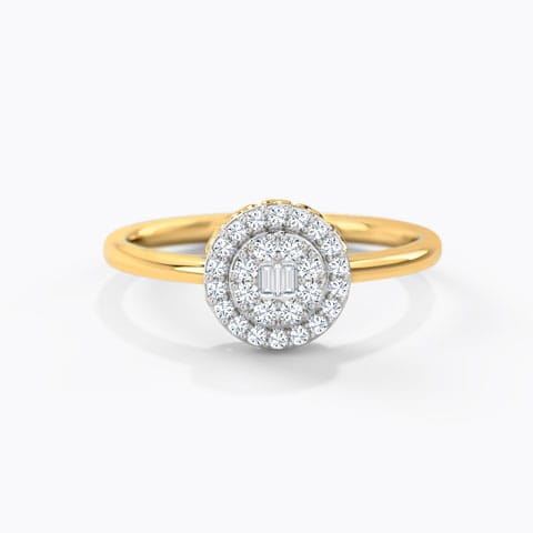 Allira Sparkling Diamond Ring Diamond Rings 14 Karat Yellow Gold Allira Sparkling Diamond Ring