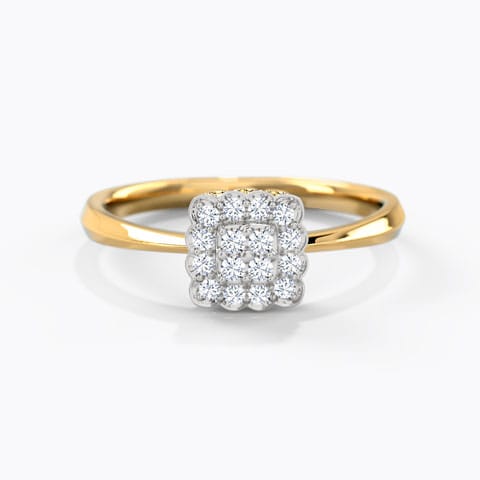 Larissa Gleaming Diamond Ring Diamond Rings 14 Karat Yellow Gold Larissa Gleaming Diamond Ring
