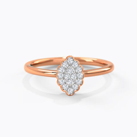 Simone Blossom Diamond Ring Diamond Rings 14 Karat Rose Gold Simone Blossom Diamond Ring