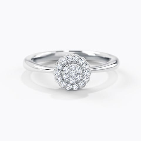 Larina Dazzling Diamond Ring Diamond Rings 14 Karat White Gold Larina Dazzling Diamond Ring