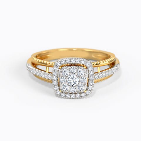 Avon Gleaming Diamond Ring Diamond,Gemstone Rings 14 Karat Yellow Gold Avon Gleaming Diamond Ring
