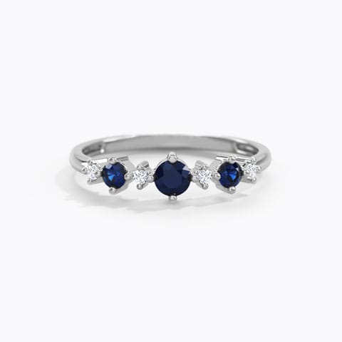 Sophia Marvelous Gemstone Ring Diamond,Gemstone Rings 14 Karat White Gold Sophia Marvelous Gemstone Ring