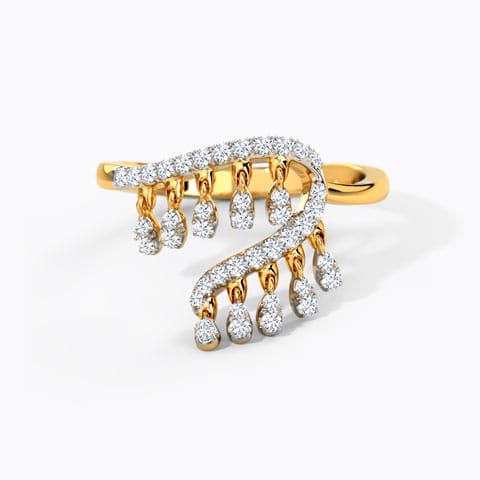 Agnete Diamond Ring Diamond Rings 14 Karat Yellow Gold Agnete Diamond Ring