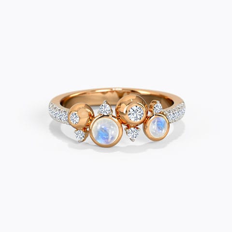 Amaris Gemstone Ring Diamond,Gemstone Rings 14 Karat Rose Gold Amaris Gemstone Ring