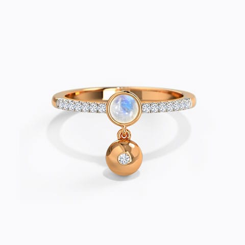 Liviana Gemstone Ring Diamond,Gemstone Rings 14 Karat Rose Gold Liviana Gemstone Ring