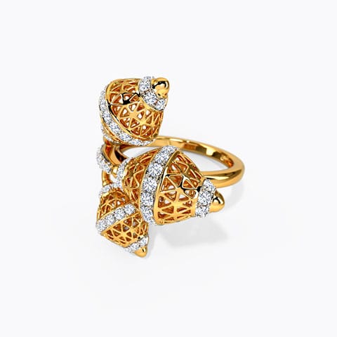 Eda Diamond Ring Diamond Rings 14 Karat Yellow Gold Eda Diamond Ring