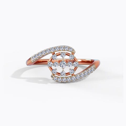 Azalia Diamond Ring Diamond Rings 14 Karat Rose Gold Azalia Diamond Ring