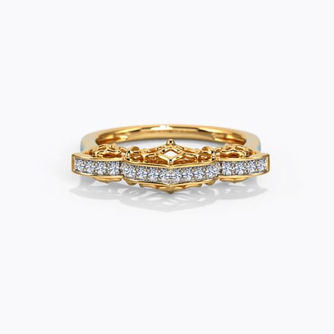 Anaira Imperial Diamond Ring Diamond Rings 14 Karat Yellow Gold Anaira Imperial Diamond Ring