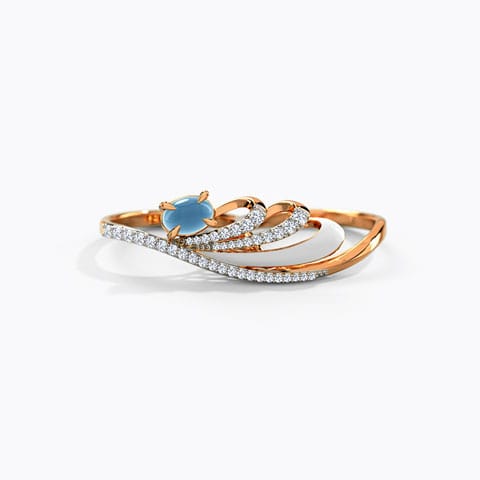 Aadhira Sparkling Gemstone Ring Diamond,Gemstone Rings 14 Karat Rose Gold Aadhira Sparkling Gemstone Ring
