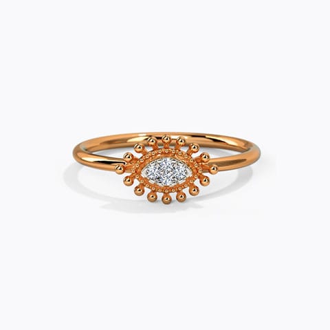 Gauri Glow Diamond Ring Diamond Rings 14 Karat Rose Gold Gauri Glow Diamond Ring