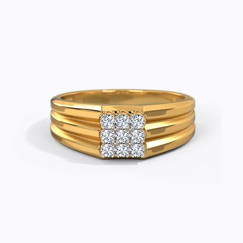 Splendour Quad Diamond Ring Diamond Rings 14 Karat Yellow Gold Splendour Quad Diamond Ring