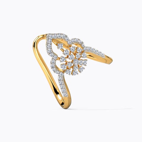 Amar Begum Diamond Vanki Ring Diamond Rings 14 Karat Yellow Gold Amar Begum Diamond Vanki Ring