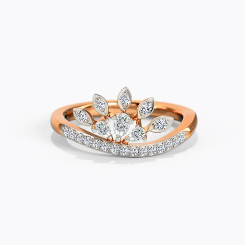 Sparky Diamond Ring Diamond Rings 14 Karat Rose Gold Sparky Diamond Ring