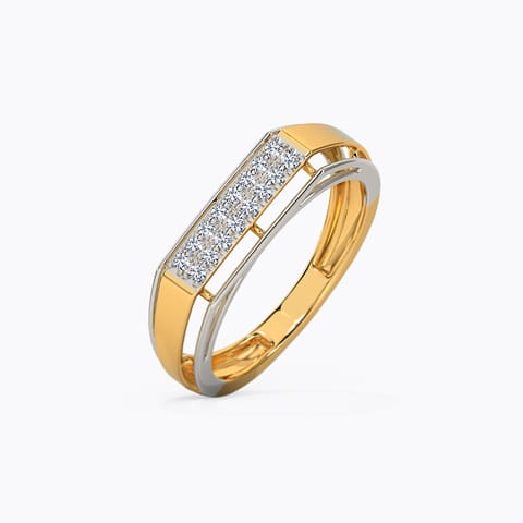 Ayan Diamond Ring For Men Diamond Rings 14 Karat Yellow Gold Ayan Diamond Ring For Men