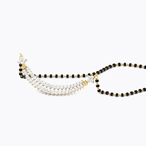 Marga Diamond Mangalsutra Diamond Mangalsutra 18 Karat Yellow Gold Marga Diamond Mangalsutra
